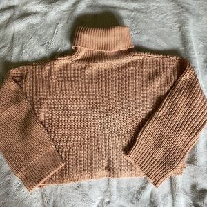 Luca and Grae Turtleneck Pink Sweater